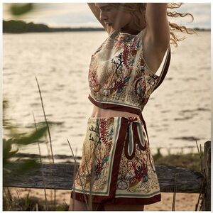 Dôen Lina Silk Wrap Skirt - NWT